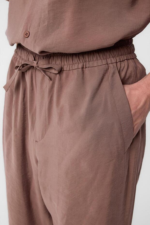 Kahve Relaxed Erkek Jogger Pantolon - 3