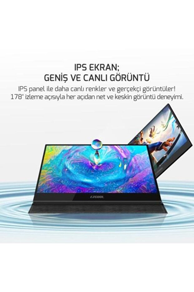 15.6" IPS LITE E15 4MS 60HZ mHDMI-USBC TAŞINABİLİR MONİTÖR - 5