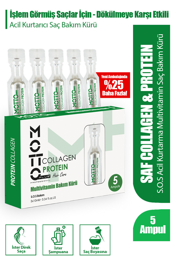 Dökülme Önleyici Şok Bakım & Saç Vitamini 5li Ampul - 4