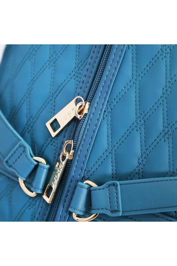 حقيبة دافل، زرقاء - 4