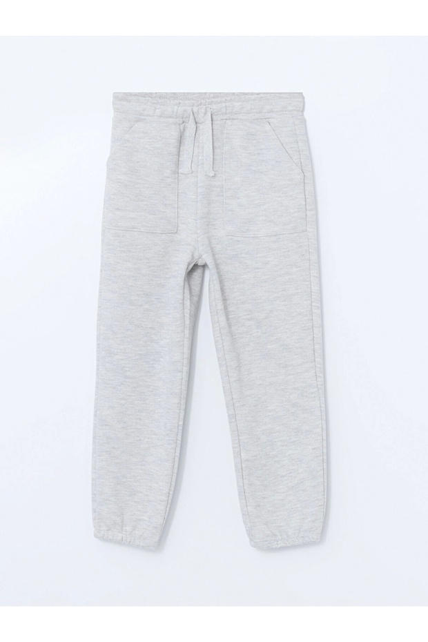 Lcw Kids Gray Elastic Waist Boys Cargo Sweatpants