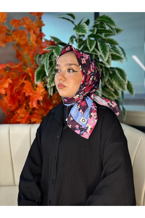 Bahar Desen Pamuk İpek Eşarp - 13001 - 2