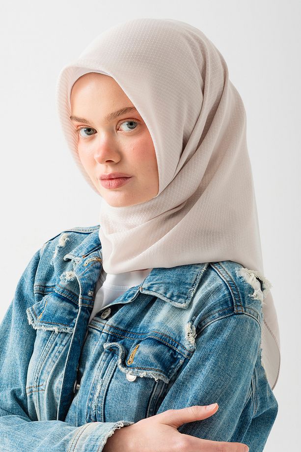 2'li Pamuk Jakar Eşarp, Doğal Ve Şık Görünüm, Jakarlı Pamuk Eşarp, Soft Pamuk Eşarp. - 2