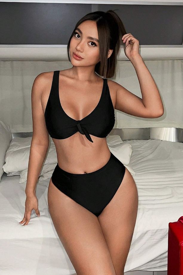 Şık Yüksek Bel Bikini Takım (Çıkartılabilir Kaplı) - 1