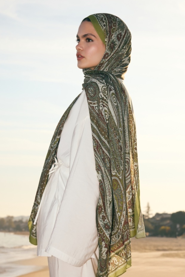 Deluxe Summer Şal Noa Olive - 1