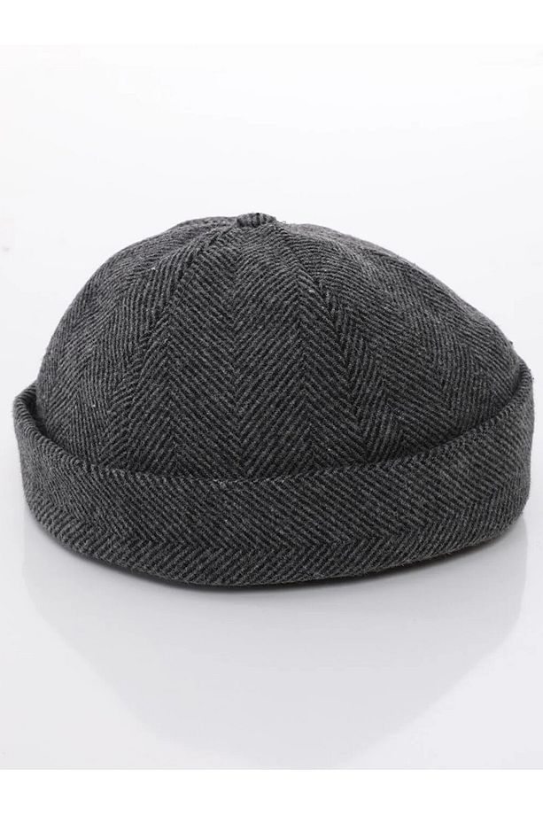 Kışlık Yünlü Retro Docker Cap Takke Leon Bere Unisex Şapka Cp236 - 3