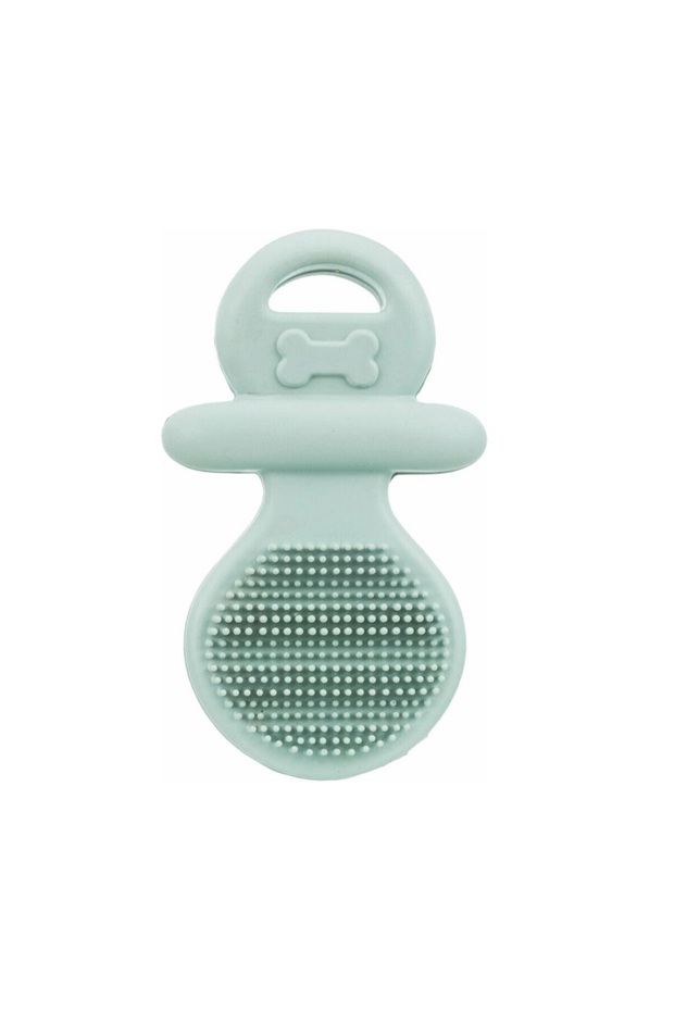 Junior Pacifier Natural Rubber Dog Toy - Green - 9 cm