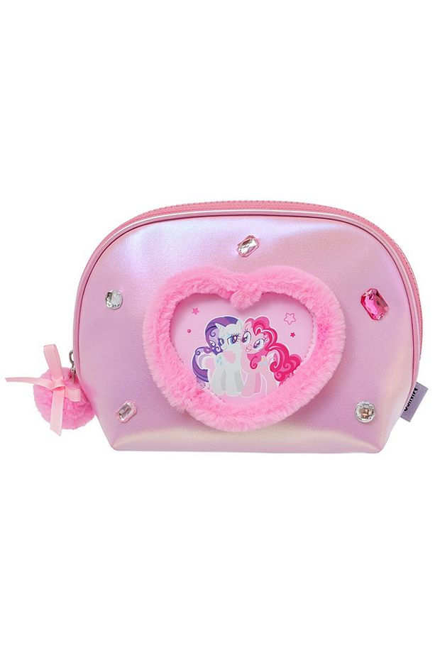 My Little Pony Lisanslı Kalp Şekilli Kozmetik Çantası - Pembe - 6