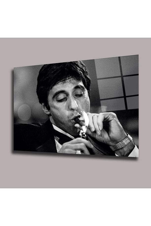 Tony Montana- Scarface the world is yours Sinema Ve Ünlüler Cam Tablo #PCT0940 - 1