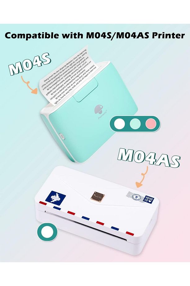 107mmx3,5mt Şeffaf Termal Kağıt, 3 Rulo M04S/M832 için Q22-TTRMS-107 - 2
