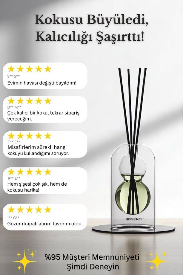Mango Twist Bambu Çubuklu Dekoratif Cam Oda Kokusu – Mango, Bergamot, Greyfurt, Limon 100ml Refill - 3