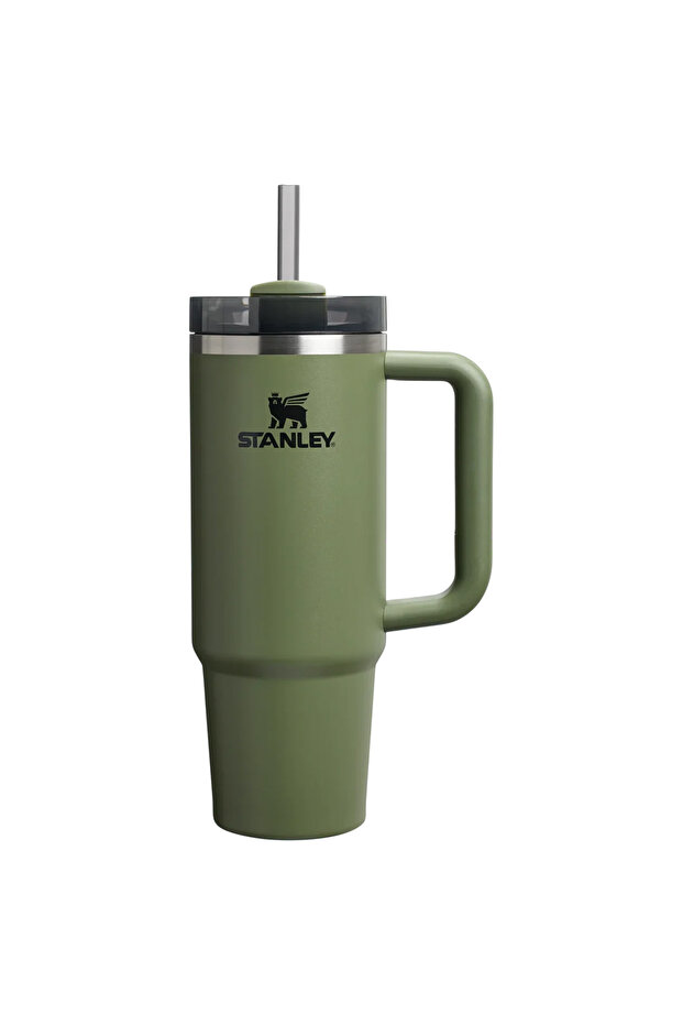 Söndürücü H2.O Akış Durumu ™ Tumbler Pipetli Termos 0,89 Lt Haki