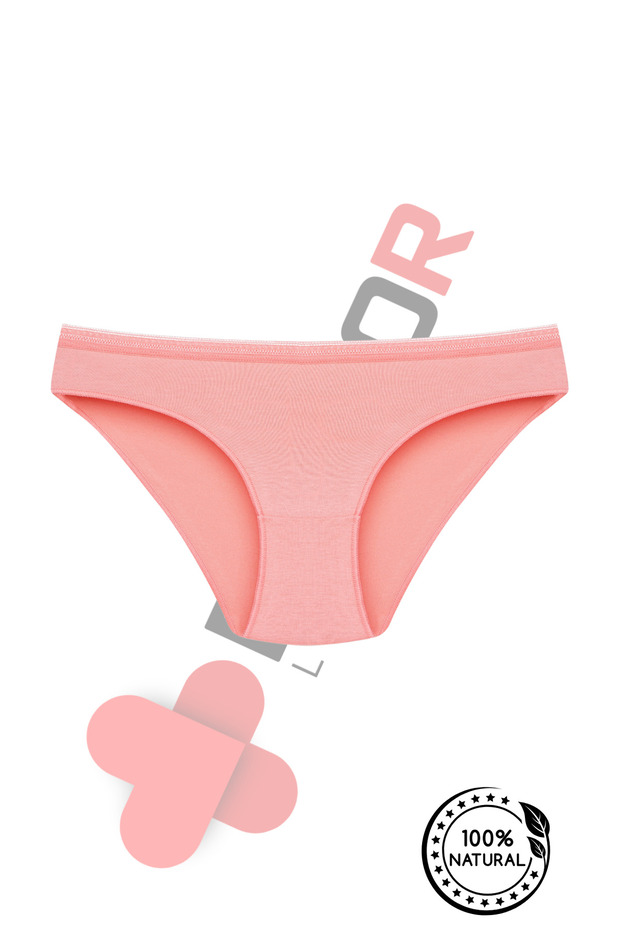 Solid Textured High Waist Women's Slip Panties – Soft Cotton Comfort