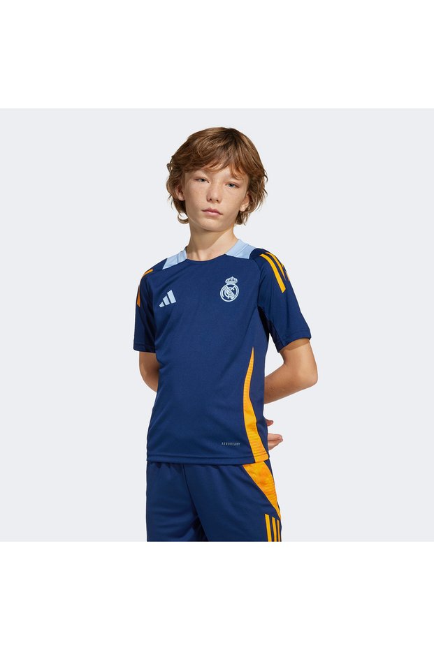 Real Madrid 24-25 Tiro Kids Navy Blue Football Top