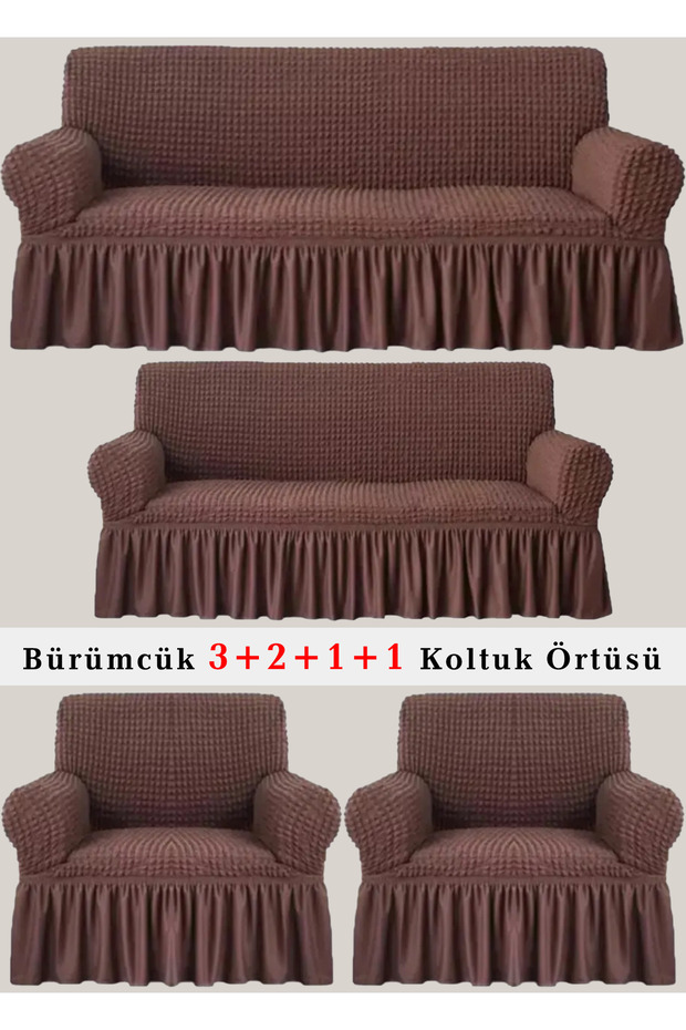 Bürümcük Seat Cover, Sofa, Sofa Bed Cover, Seat Cover 3 2 1 1 Set