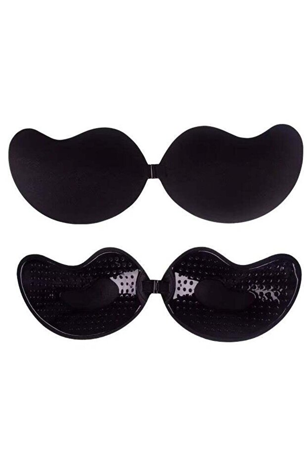 Push Up Self Adhesive Silicone Bust Front Closure Strapless Invisible Bra