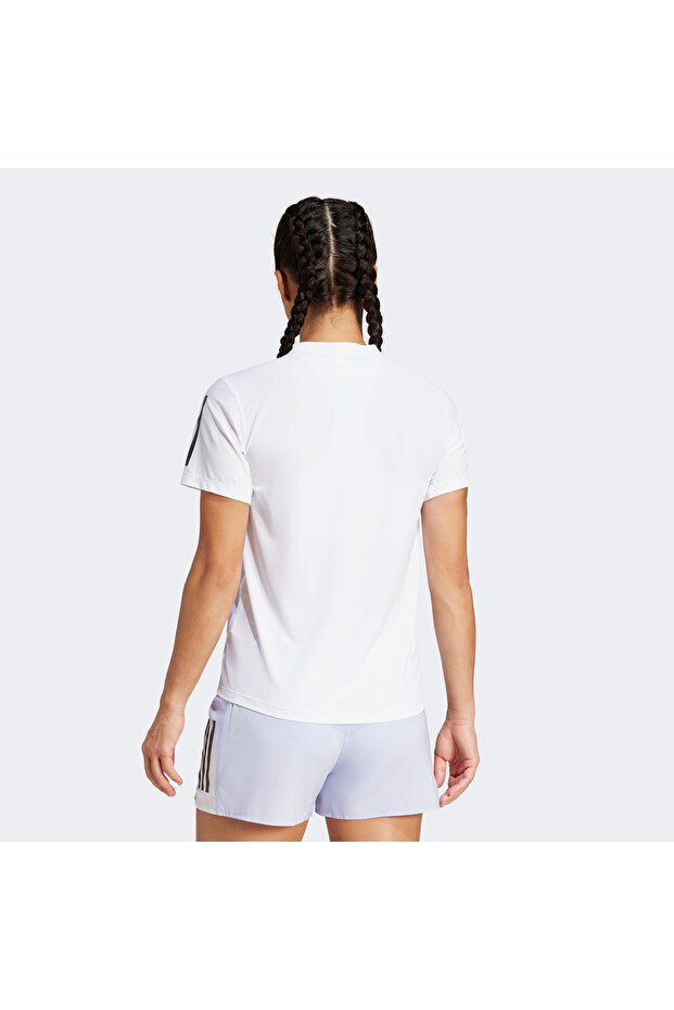 Own The Run Climacool Colorblock Kadın Beyaz T-Shirt - 2