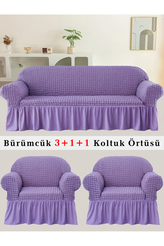 غطاء أريكة Bürümcük، أريكة، غطاء سرير أريكة، غطاء أريكة 3 +1+ 1 مجموعة
