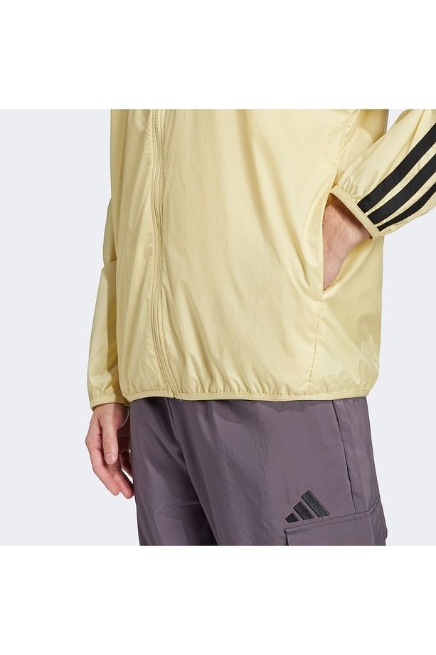 Essentials 3 Stripes Windbreaker Erkek Sarı Ceket - 6