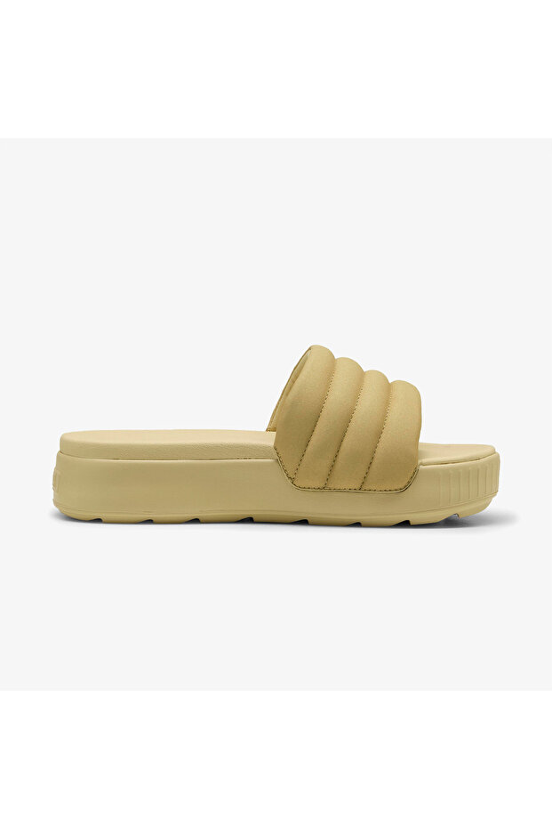 Karmen Slide Puffy Aqua Women's Beige Slippers