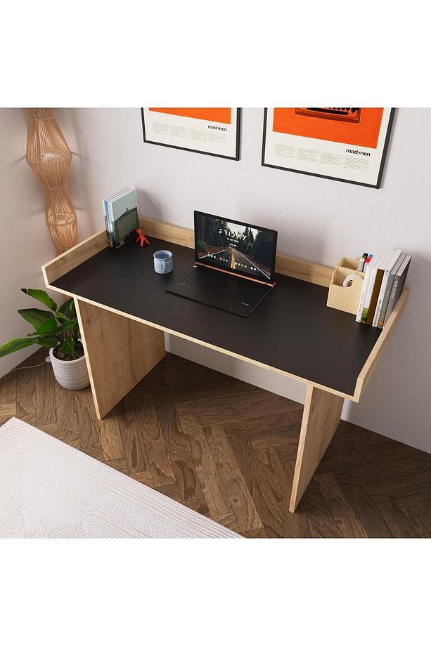 Somas S6513 Çalışma Masası Safir-siyah Ders Çalışma Ofis Masası Pratik Kurulum - 1