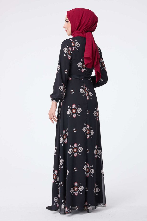 Elbise Siyah - 10352 - 7