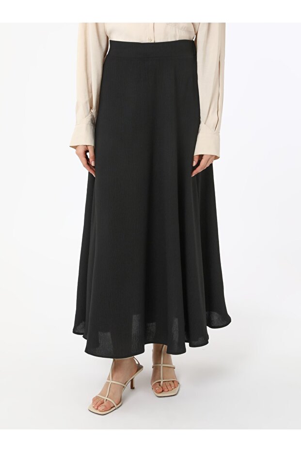 Aerobin Kloş Etek - Siyah - Refka - 6