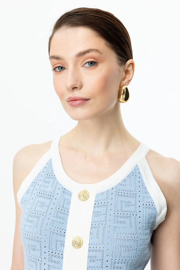 On Kolsuz Triko Elbise - 5