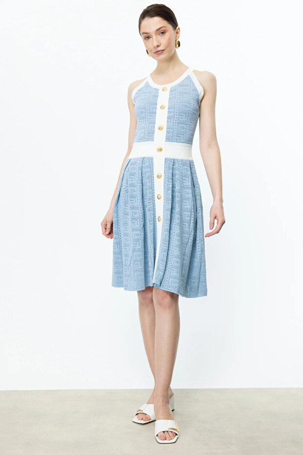 On Kolsuz Triko Elbise - 2