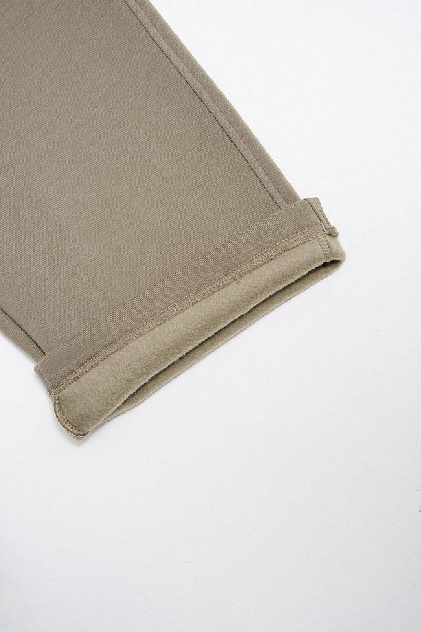 Erkek Oversize Baggy Eşofman Altı Khakı - 8