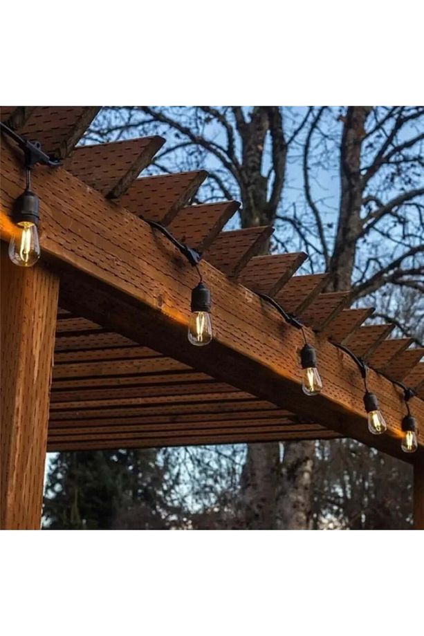 220Volt 5 Adet E27 Duylu 5 Metre Kablolu Set (5 Adet S14 Led Ampul Hediyeli) - 7