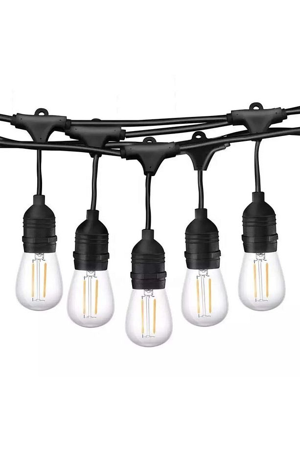 220Volt 5 Adet E27 Duylu 5 Metre Kablolu Set (5 Adet S14 Led Ampul Hediyeli) - 1