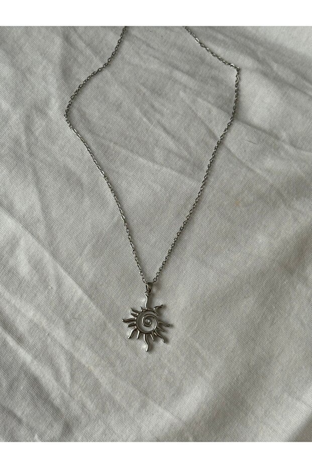 güneş çelik kolye - 2