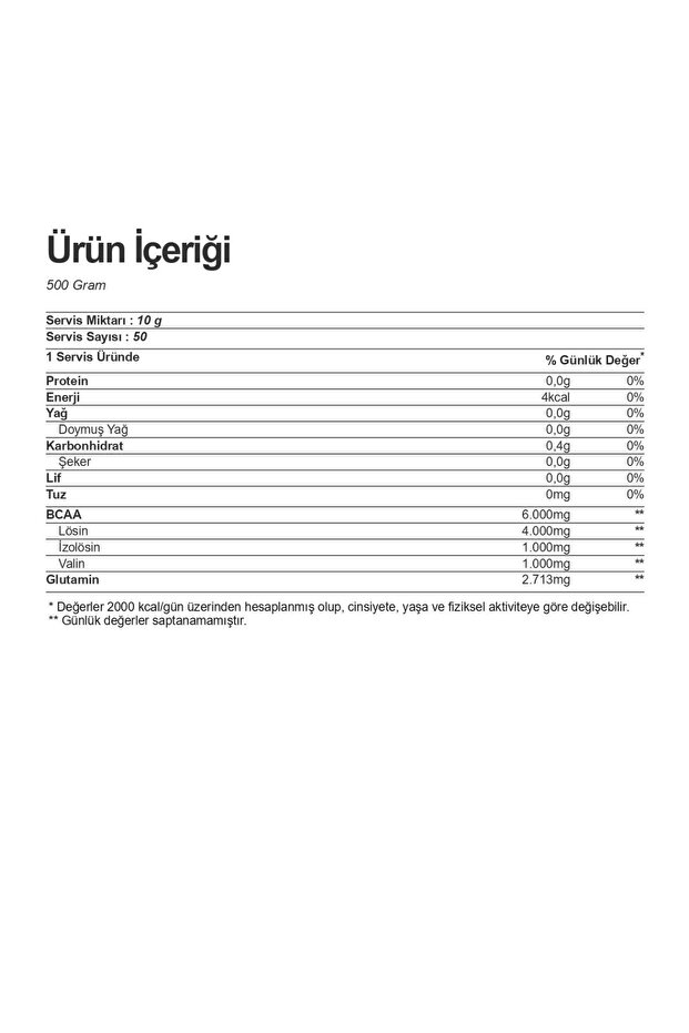 Bcaa Powder 500gr - 2