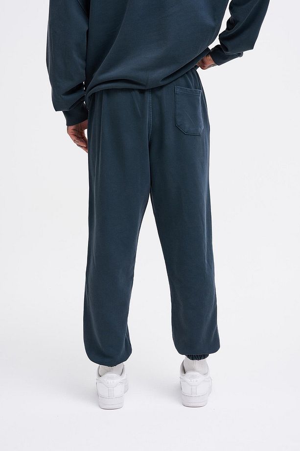 Erkek Yıkamalı Basic Jogger Asphalt Eşofman Altı - 4