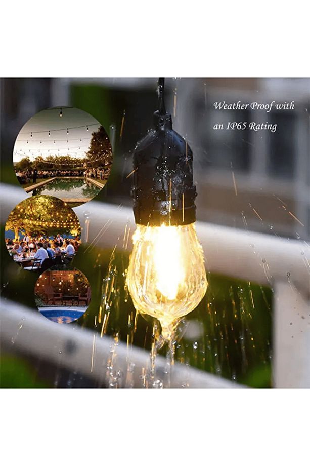 220Volt 5 Adet E27 Duylu 5 Metre Kablolu Set (5 Adet S14 Led Ampul Hediyeli) - 6