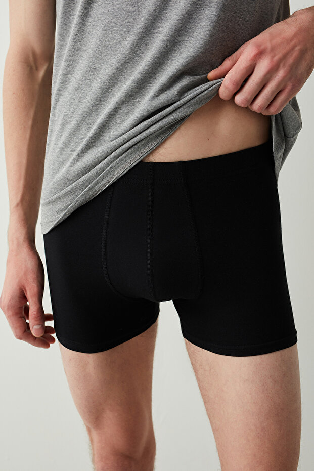Siyah Basic Tube 3lü Boxer - 3