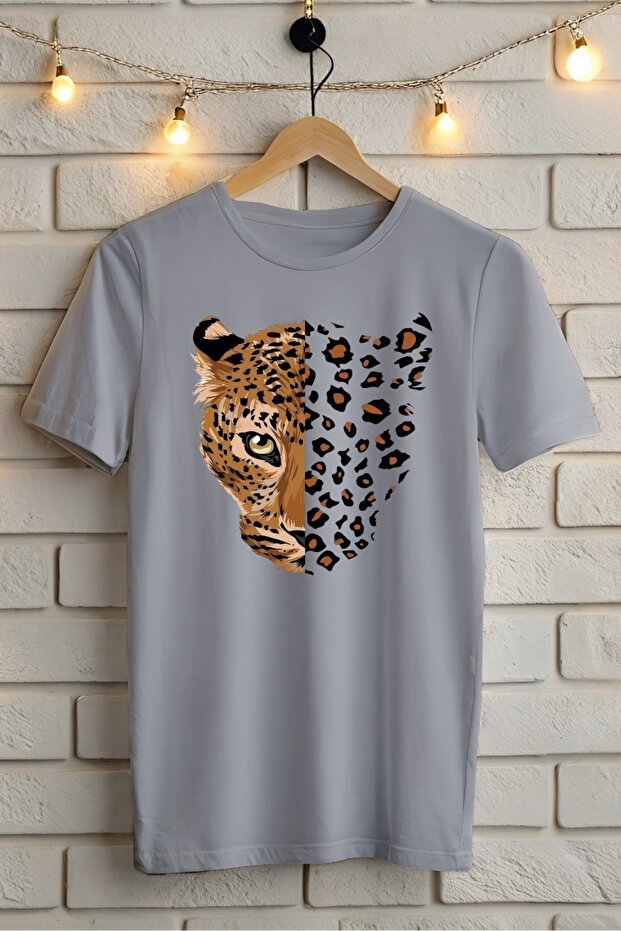 Leopard Printed Oversize T-Shirt