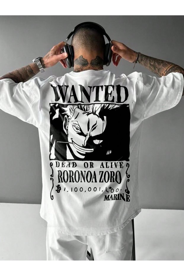 Oversize Cut Short Sleeve Printed T-Shirt