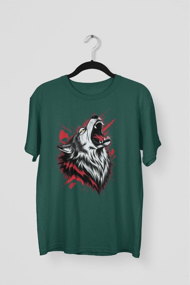 Men/Women -Kurt1- Transfer Printed Round Neck Short Sleeve T-Shirt