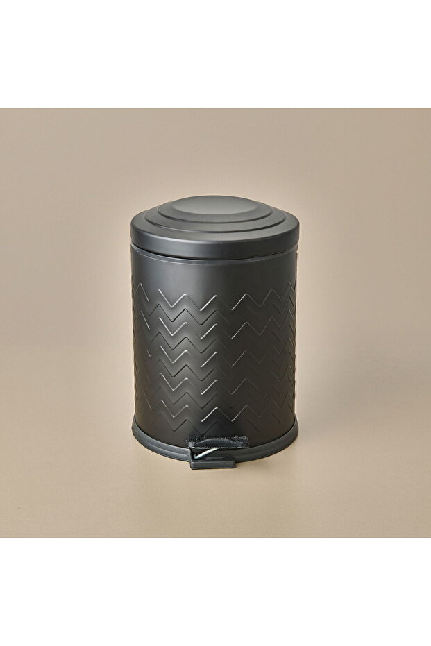 طقم حمام منقوش مكون من قطعتين - أسود - 3