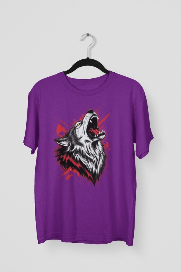 Men/Women -Kurt1- Transfer Printed Round Neck Short Sleeve T-Shirt