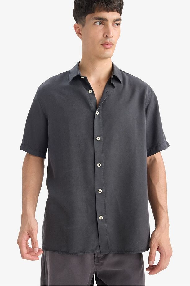 Regular Fit Kısa Kollu Gömlek E2530AX25SM - 5