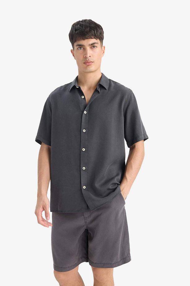 Regular Fit Kısa Kollu Gömlek E2530AX25SM - 3