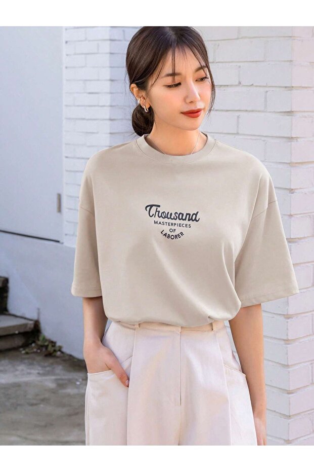 WOMEN Printed Crew Neck T-Shirt