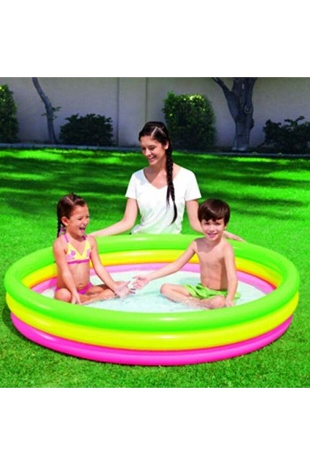 Inflatable base 3 section pool - 2