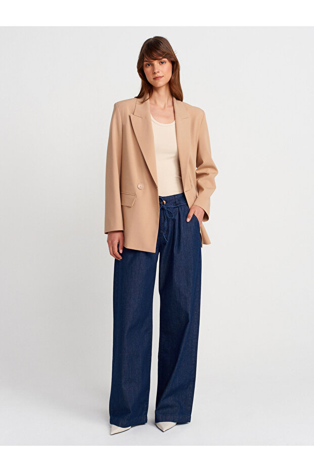 60770 Blazer Ceket-Camel - 4