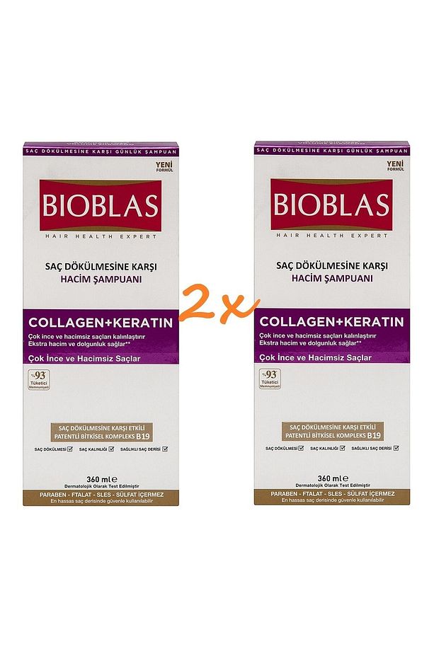Collagen + Keratin Hacim Şampuanı 360ml X 2 Adet - 2