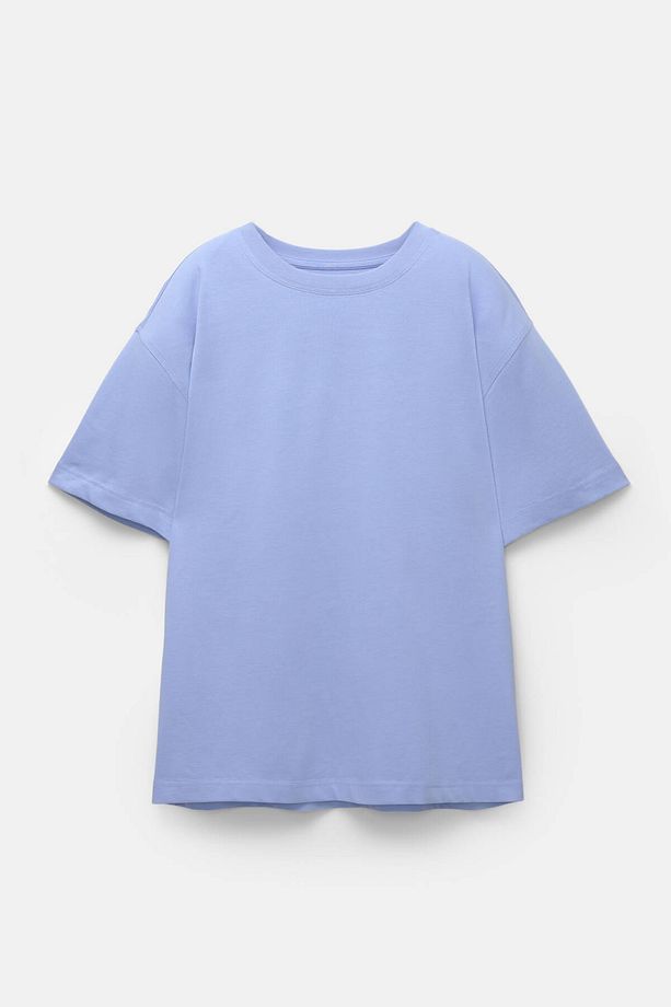 Interlock kumaş oversize t-shirt - 5