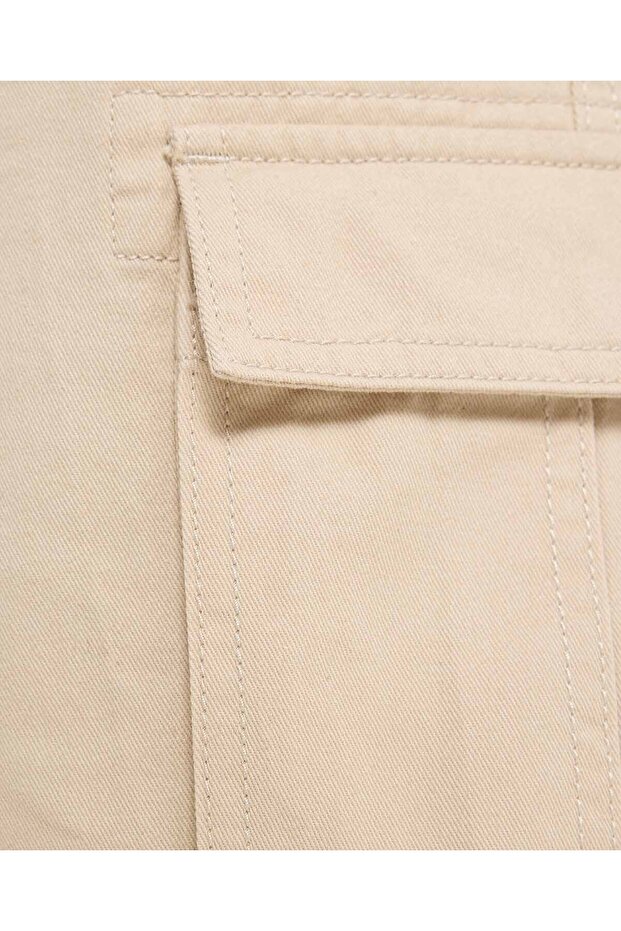 شورت كارجو سادة مع خصر برباط - 6